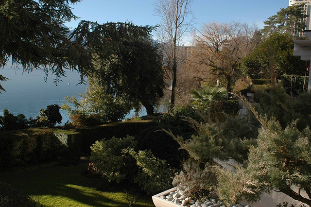 view from balcony towards lake